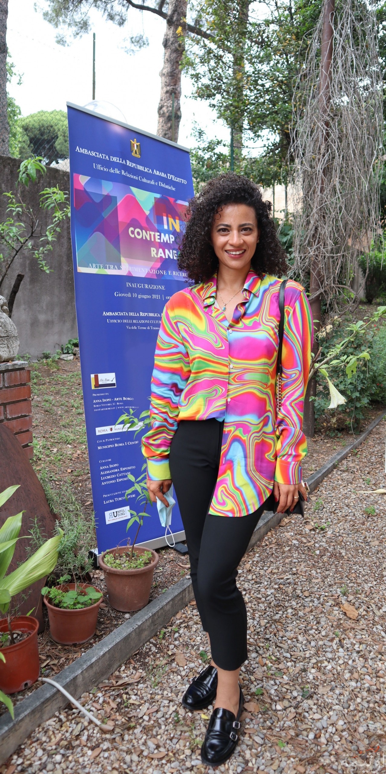 my photo on the opening day of the a contemporary exhibition 